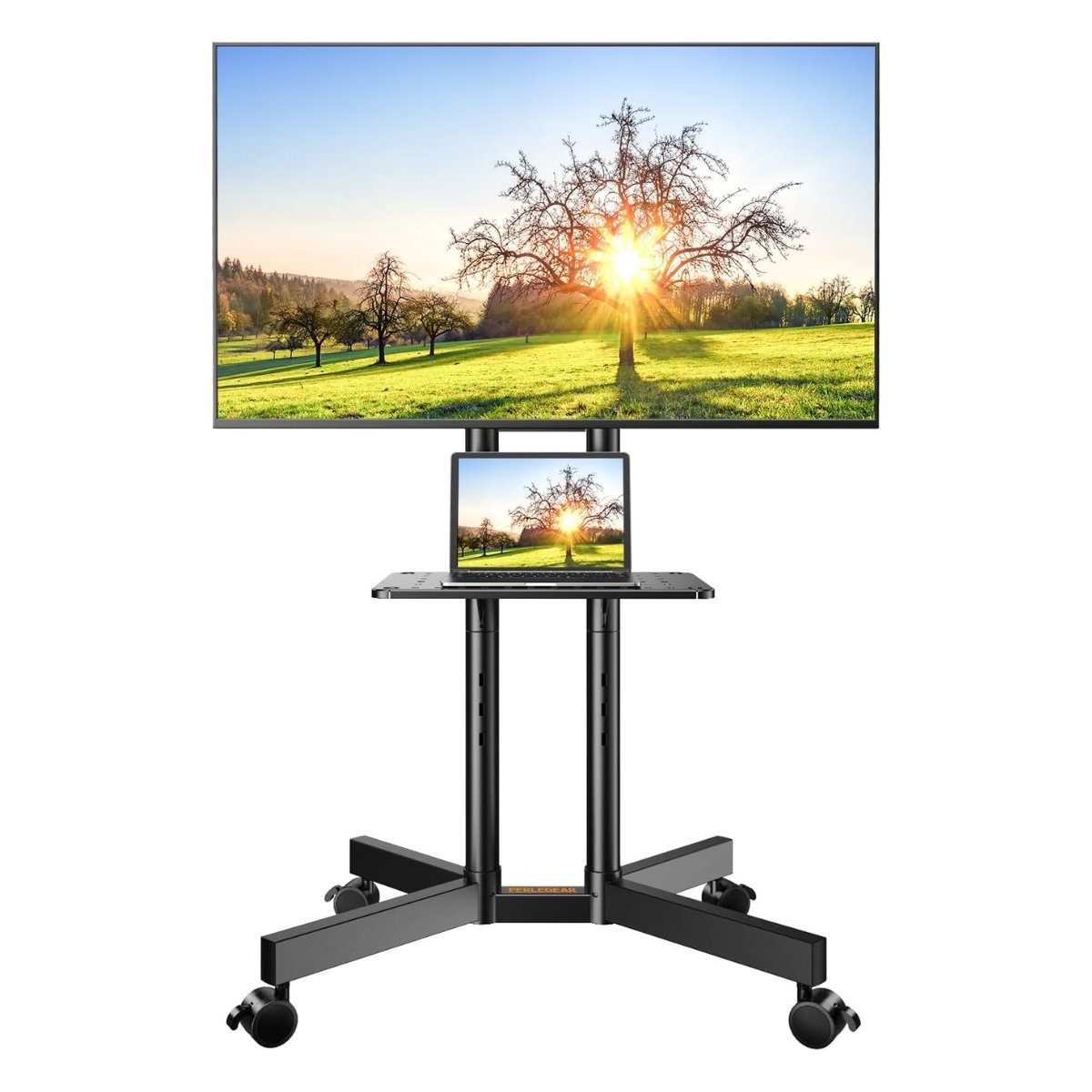 Perlegear mobile TV stand for 32–75-inch screens