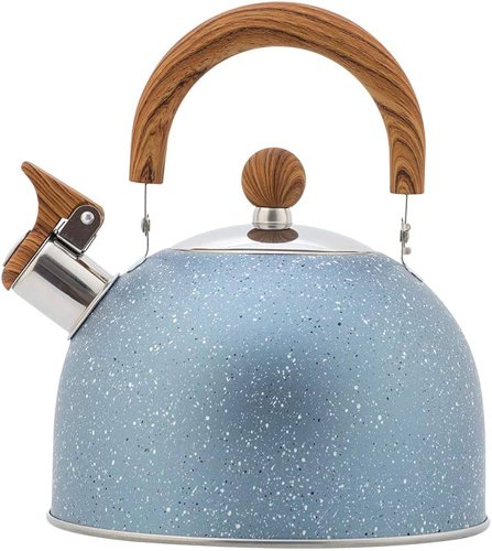Three-litre stainless steel stovetop kettle