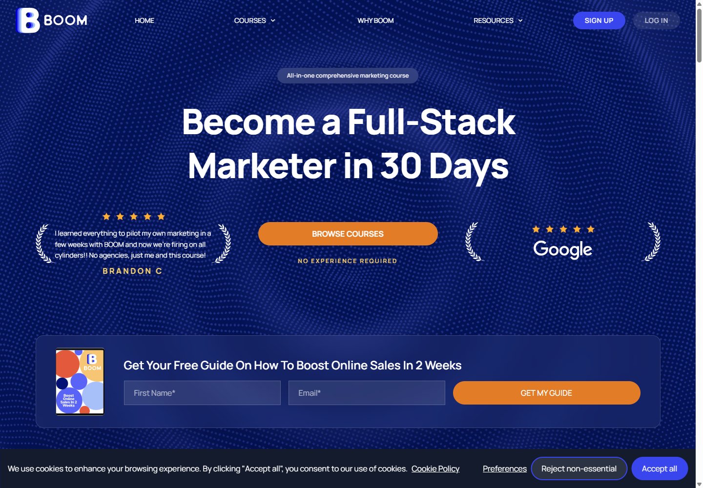 Business websites and online stores